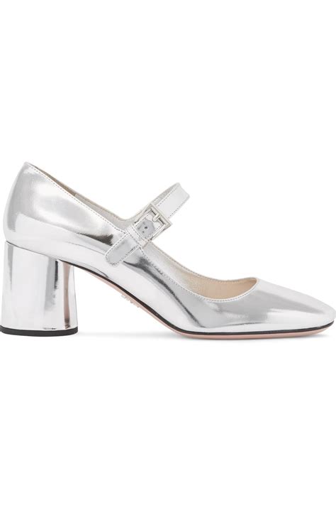 prada metal heel pumps|prada mary jane pumps.